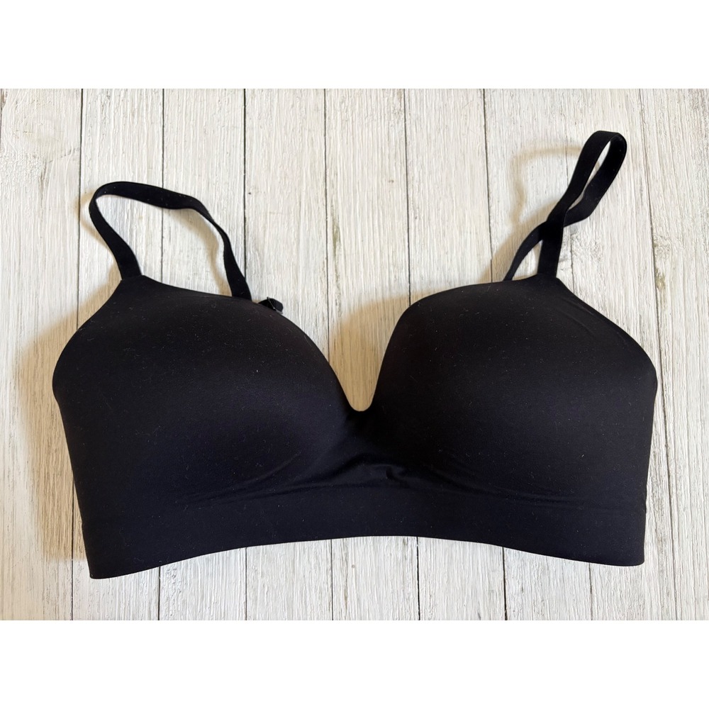 Soma Enbliss Wireless Bra Black 34C Seamless Lightly Lined T-Shirt Bra